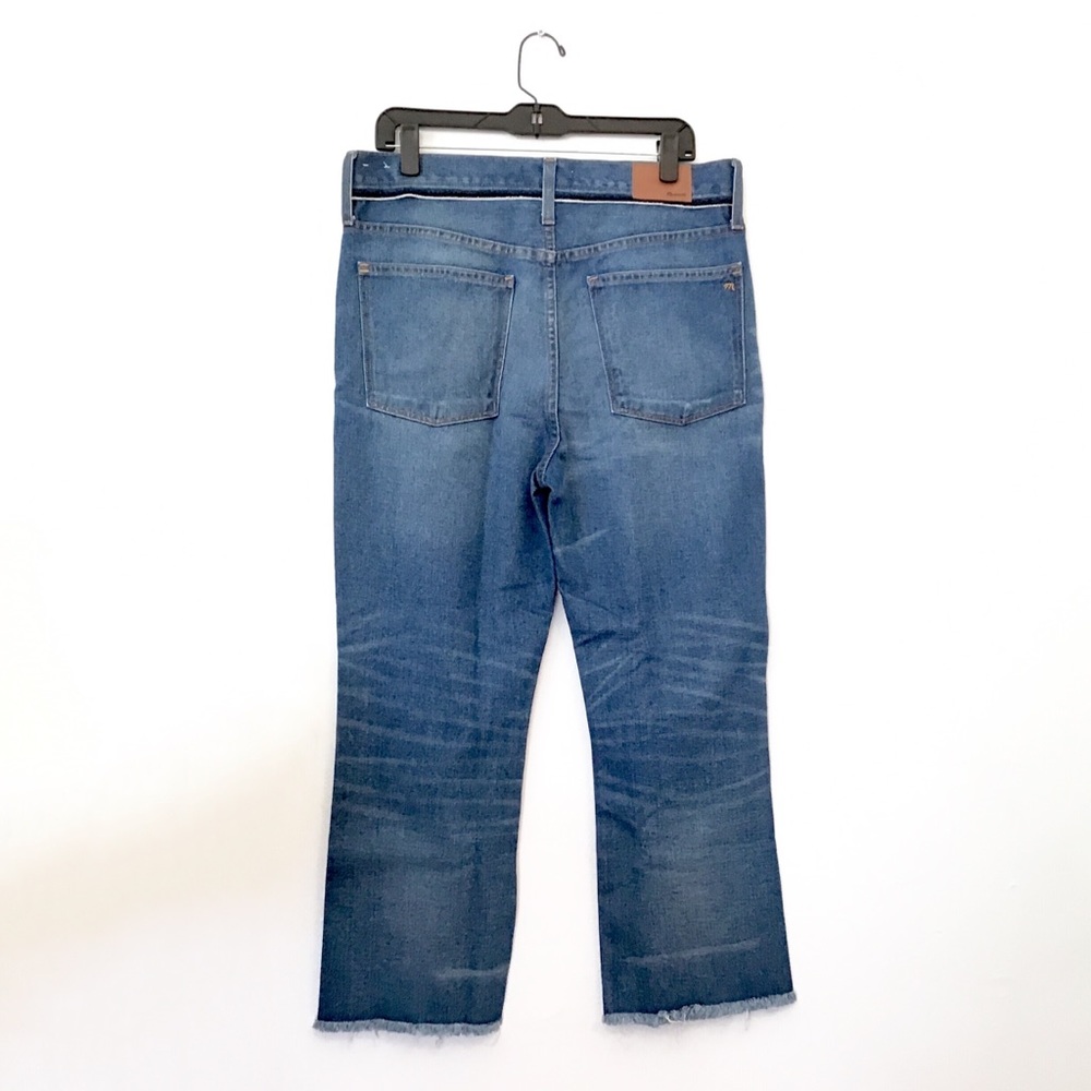 Madewell 30 Retro Crop Ripped Knees High Rise Jean - Picture 5 of 8